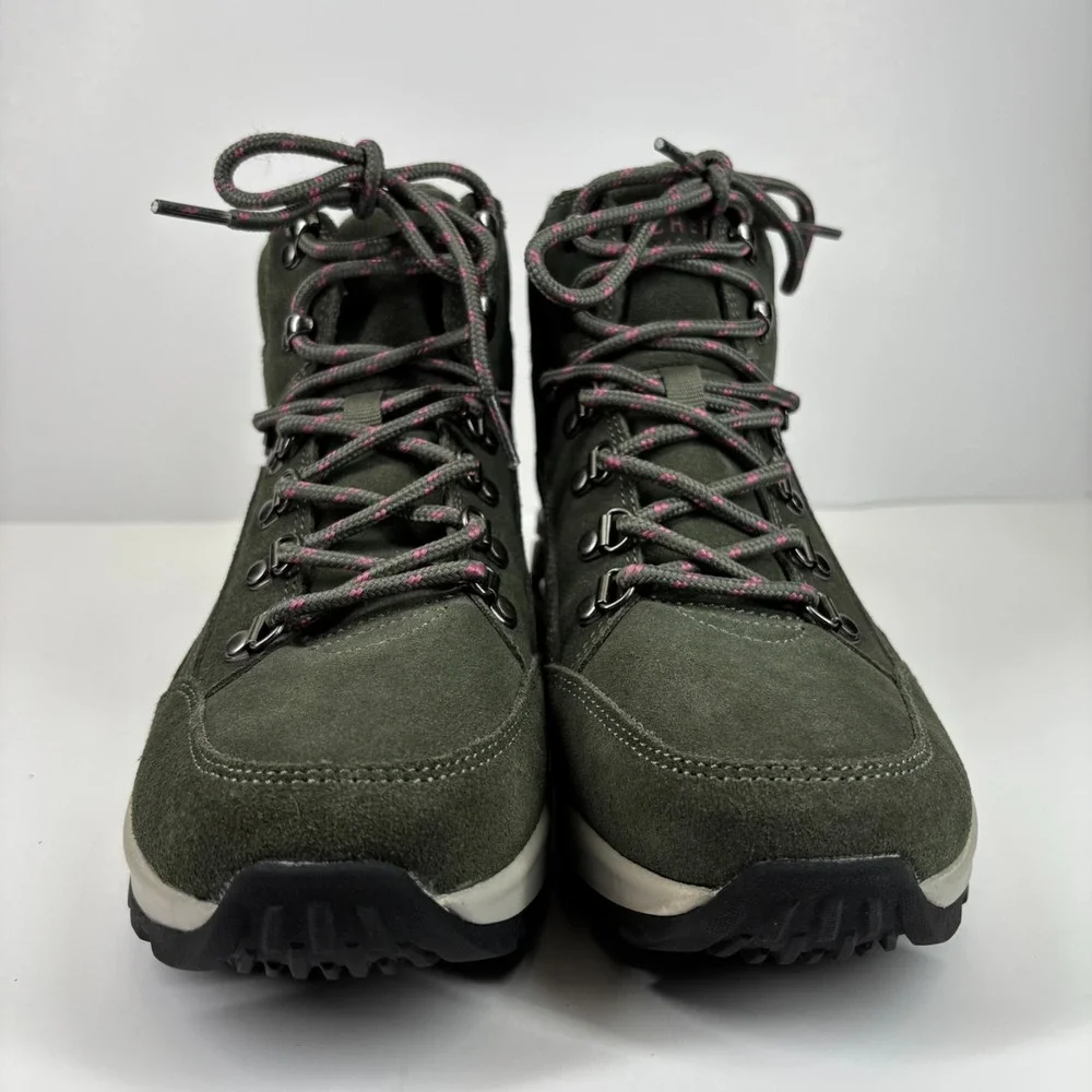 Skechers Uno Rugged Women's US 10 Olive Green Suede Hiking Fashion Sneaker Boots